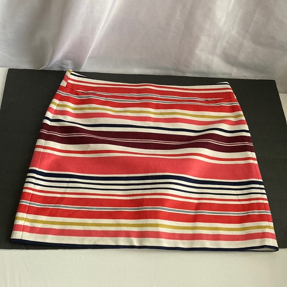 Loft Striped Short Skirt Size 12 - Picture 1 of 12